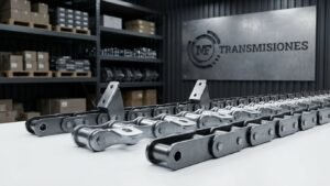 CADENA A RODILLO CON ALETAS