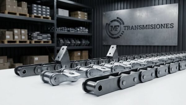 CADENA A RODILLO CON ALETAS